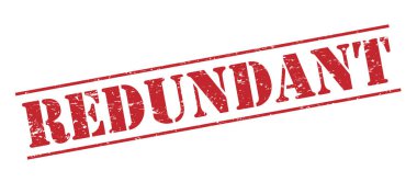 Beyaz arka plan üzerinde izole gereksiz kırmızı pul