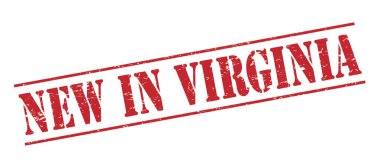 Beyaz arka plan üzerinde izole virginia kırmızı pul yenilikler