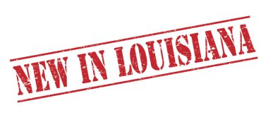 Beyaz arka plan üzerinde izole louisiana kırmızı pul yenilikler