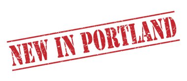 Beyaz arka plan üzerinde izole portland kırmızı pul yenilikler