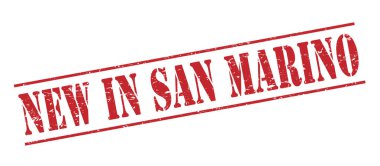 san Marino beyaz zemin üzerine kırmızı pul izole yeni