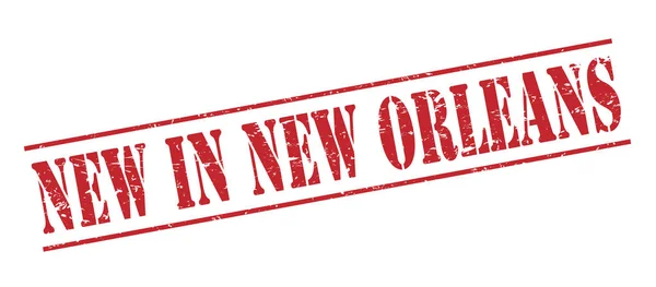 Nieuw New Orleans Rode Stempel Geïsoleerd Witte Achtergrond — Stockfoto