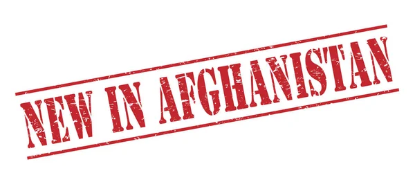 Nieuw Afghanictan Rode Stempel Geïsoleerd Witte Achtergrond — Stockfoto