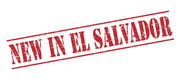 Nuevo Salvador Sello Rojo Aislado Sobre Fondo Blanco — Foto de Stock