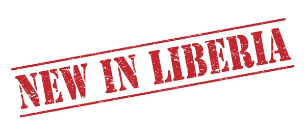 Nuevo Liberia Sello Rojo Aislado Sobre Fondo Blanco —  Fotos de Stock