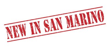 san Marino beyaz zemin üzerine kırmızı pul izole yeni