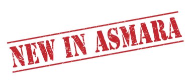 Beyaz arka plan üzerinde izole asmara kırmızı pul yenilikler