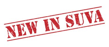 Beyaz arka plan üzerinde izole suva kırmızı pul yenilikler