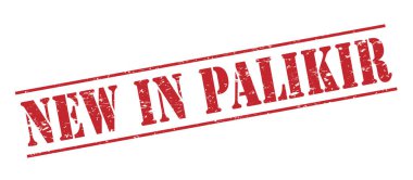 Beyaz arka plan üzerinde izole palikir kırmızı pul yeni