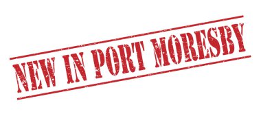 port moresby beyaz zemin üzerine kırmızı pul izole yenilikler