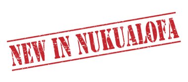 Beyaz arka plan üzerinde izole nukualofa kırmızı pul yenilikler