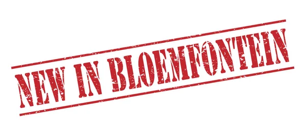 Nuevo Bloemfontein Sello Rojo Aislado Sobre Fondo Blanco —  Fotos de Stock
