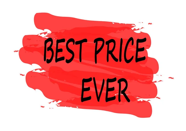 Best Price Ever Red Stamp Isolated White Background — Stock Photo, Image