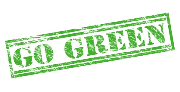 Зеленый Штамп Белом Фоне — стоковое фото