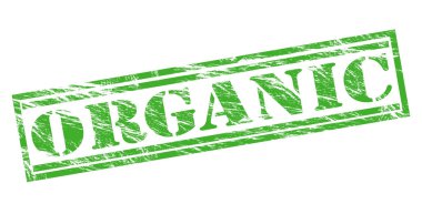 Beyaz arka plan üzerinde izole organik yeşil pul