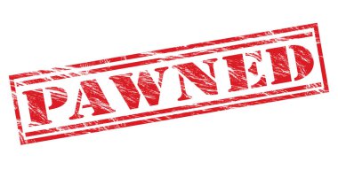 Beyaz arka plan üzerinde izole rehinli kırmızı pul