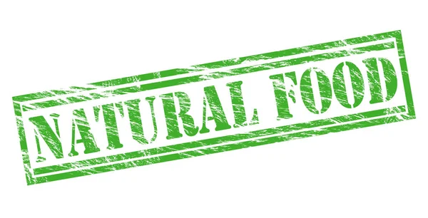 Natürliche Lebensmittel Grüne Marke Isoliert Auf Weißem Hintergrund — Stockfoto