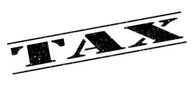 Beyaz arka plan üzerinde izole vergi siyah pul