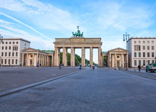 Puerta Brandeburgo Berlín Amanecer Alemania — Foto de Stock