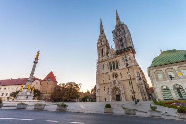 Kutsal Mary ayağı ve Zagreb Katedrali Zagreb, Hırvatistan