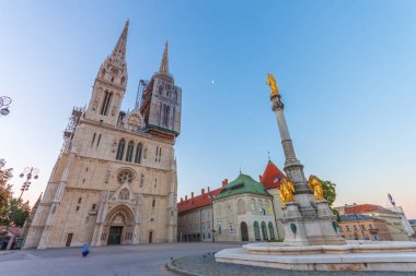 Kutsal Mary ayağı ve Zagreb Katedrali Zagreb, Hırvatistan