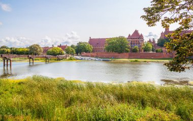 Radzyn Chelminski Ortaçağ Töton kalesi. Polonya