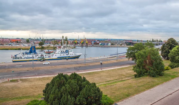 View Oder River City Szczecin Poland — Stock Photo, Image
