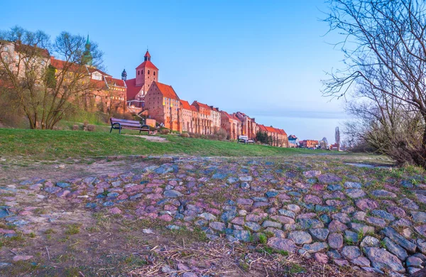 Castillo Teutónico Malbork Polonia Por Noche — Foto de Stock