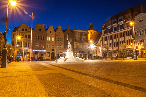 Famous statue in Torun. Poland
