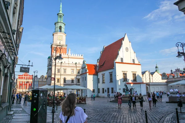 People Walking Street Old Town Chelmno Poland — Stock Photo, Image