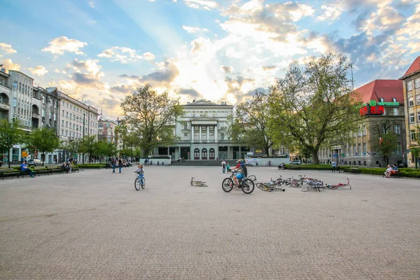 Poznań Polska Lipca 2018 Stary Rynek Poznaniu — Zdjęcie stockowe