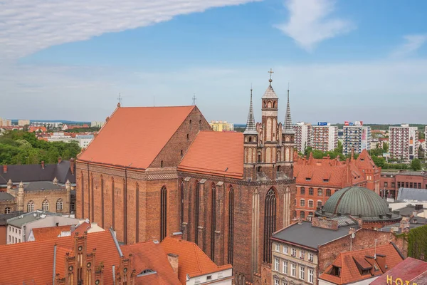 Aerial View Old Town Chelmno Poland — Stock Photo, Image