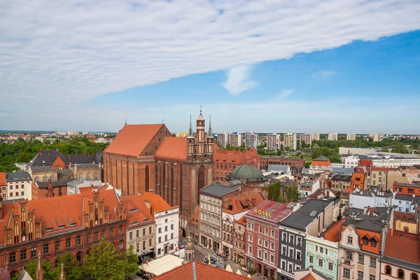 Aerial View Old Town Chelmno Poland — Stock Photo, Image