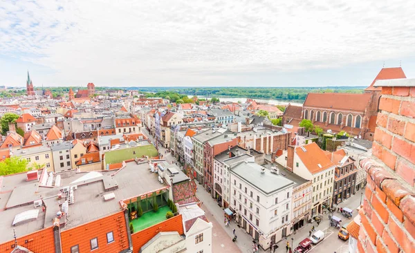 Aerial View Old Town Chelmno Poland — Stock Photo, Image