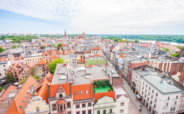 Aerial View Old Town Chelmno Poland — Stock Photo, Image