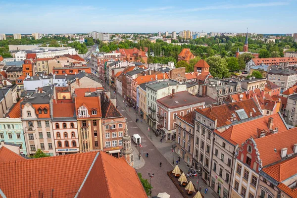 Havadan görünümü. Eski şehir Chelmno, Polonya