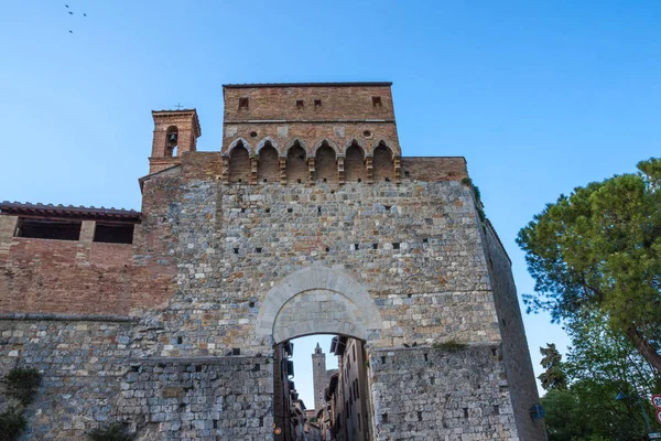 San Gimignano Toscane Italië San Gimignano Typisch Toscaanse Middeleeuwse Stad — Stockfoto