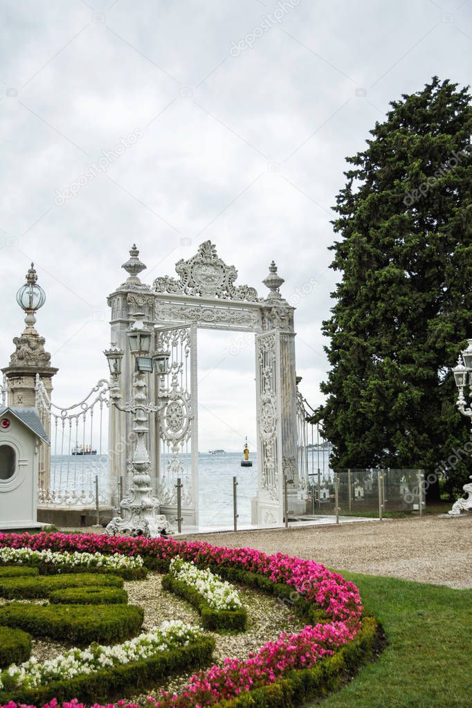 Dolmabahce palace royal sultan residence. Istanbul Turkey