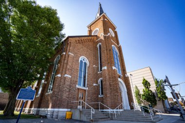 Windsor 'daki St. Alphonsus Kilisesi manzarası. Windsor, Kanada - 11 Eylül 2025.