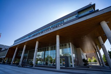 Ontario 'daki Windsor Belediye Binası manzarası. Windsor, Kanada - 11 Eylül 2025.