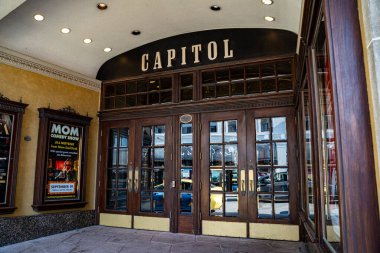 Windsor 'daki Capitol Tiyatrosu manzarası. Windsor, Kanada - 11 Eylül 2025.