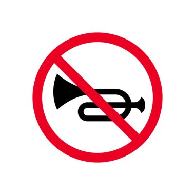 Korna çalmak Yasak Trafik İşareti Yok