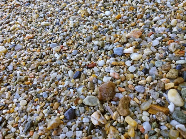 Vidrio marino en la playa mediterránea de Grecia — Foto de Stock