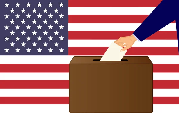 Ημέρα των εκλογών με τις Ηνωμένες Πολιτείες της Αμερικής. — Διανυσματικό Αρχείο