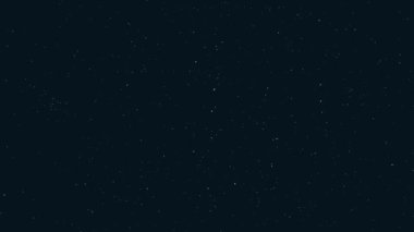 Kıvılcımlar saçan yıldızlı gece göğü. Gerçek takımyıldızları. 4K video. Kozmik arkaplan hızlandırılmış zaman.