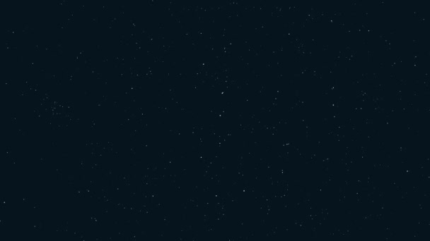 Cielo Nocturno Estrellado Con Estrellas Brillantes Movimiento Constelaciones Reales Vídeo — Vídeo de stock