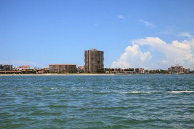 Marco Island, Florida kıyılarını yaz boyunca Caxambas ada manzarası.