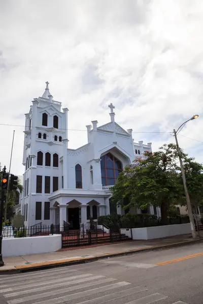 Key West Florida Septiembre 2018 Iglesia Episcopal Paul Whitehead Street —  Fotos de Stock