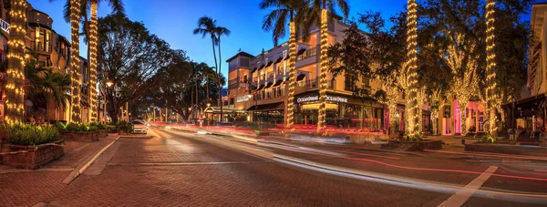 Nápoles Flórida Eua Setembro 2018 Sunset Shops 5Th Street Old — Fotografia de Stock