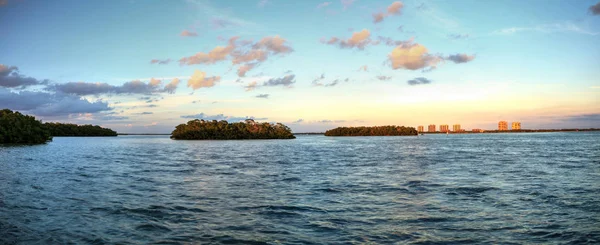 Yeni Estero Bay Günbatımı Bonita Springs Florida Geçişi — Stok fotoğraf